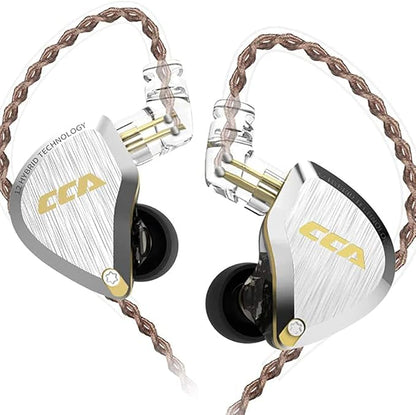 CCA C12 in Ear Monitor Headphones 5BA 1DD Hybrid HiFi IEM Earphones Noise by CCA