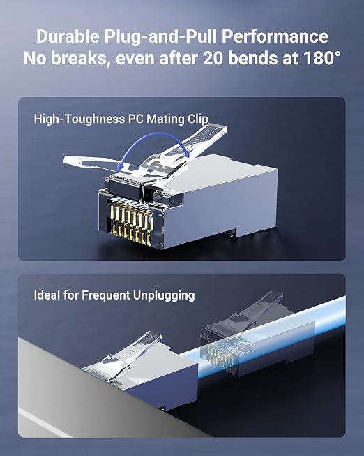 VCE Cat6 Shielded RJ45 Pass Through Connectors - Image 4