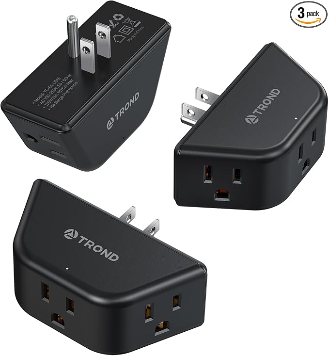 TROND Multi Plug Outlet 3 Pack by TRONDOfficial