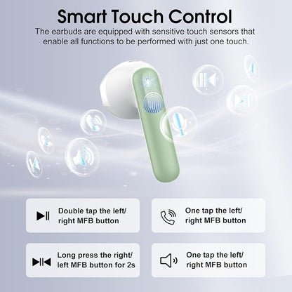 Wireless Earbuds, 40H Ultralight in-Ear Buds, IP7 Waterproof Earphones - Image 5