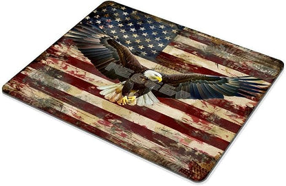 Square Mouse Pad Eagle and National Flag-1, Gaming Mouse Pads - Image 5