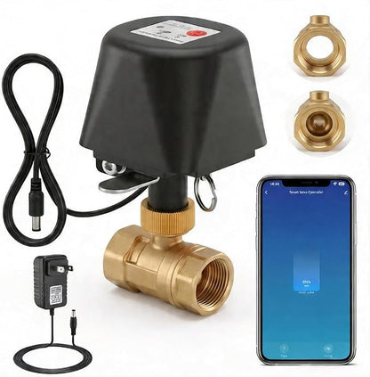 Smart WiFi Water Valve, Brass Motorized Ball Valve by CREECHWA