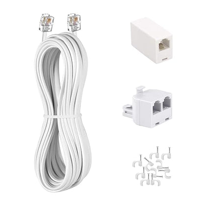 Phone Cord 25FT, Landline Telephone Cable by KINXIYU