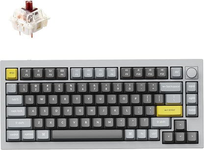 Keychron Q1 RGB Wired Custom Mechanical Keyboard Knob Version, 75% Layout by Keychron