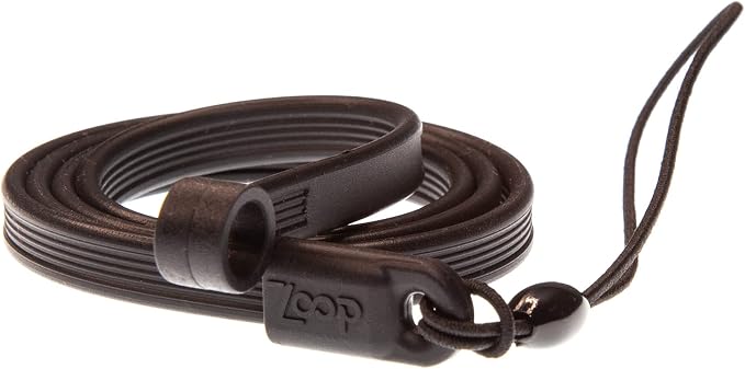 ZoopLoop Black Silicone Scratchproof 20.75in Tether by ZoopLoop