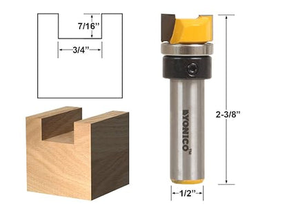 YONICO Router Bits Pattern Bit Flush Trim 3/4-Inch Diameter 1/2-Inch Shank 14170 - Image 2