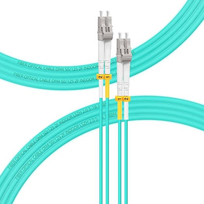 FLYPROFiber- 30M-1Pack OM4 LC to LC Fiber Patch Cable Multi Mode, MM Fiber by FLYPROFiber