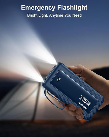 Portable Charger with Built in Cables, Slim 10000mAh Fast Charging 22.5W Power - Image 8