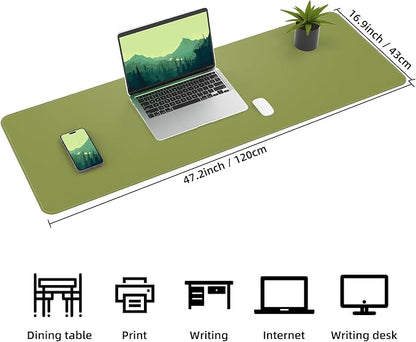 Leather Desk pad Protector, Large Desk mat - Image 3