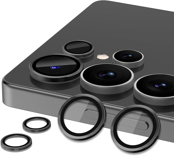 for Samsung Galaxy S25 Ultra Camera Lens Protector, Individual Metal Ring - Image 2