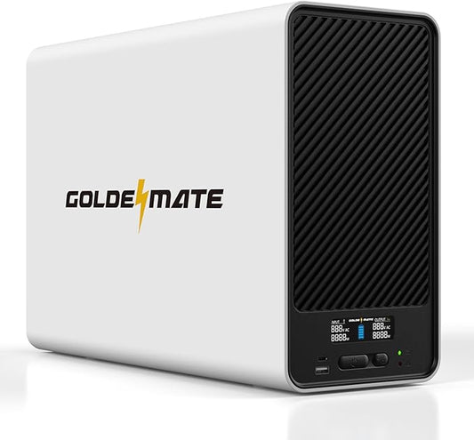 2000VA/1600W Pro Lithium UPS Battery Backup and Surge Protector, Backup Battery by GOLDENMATE