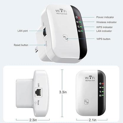 WiFi Extender, WiFi Signal Booster Up to 5800sq.ft and 52+ Devices, WiFi Range - Image 2