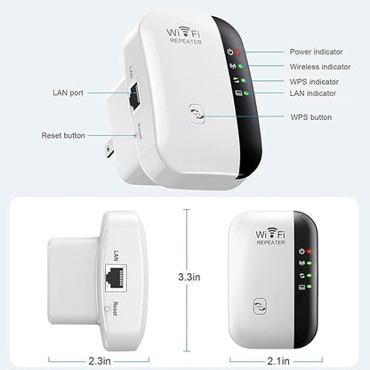 WiFi Extender, WiFi Signal Booster Up to 5000sq.ft and 50+ Devices, Internet - Image 7