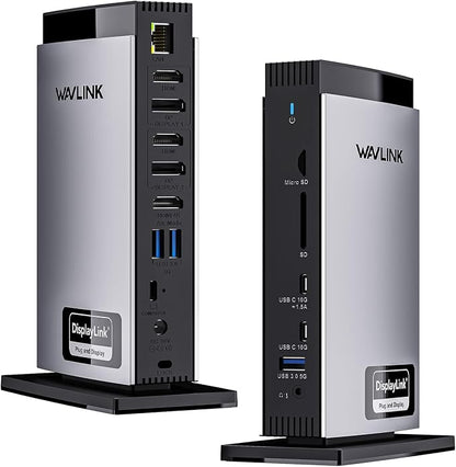 WAVLINK Docking Station 3 Monitors, Triple 4K@60Hz by WAVLINK%C2%AE