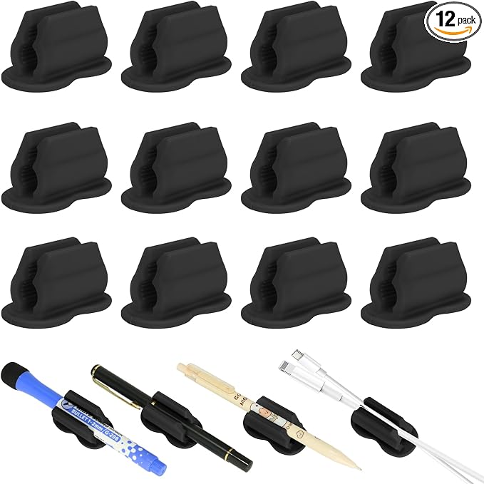 Adhesive Pen Pencil Holder for Desk Wall by Biottro