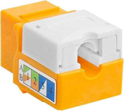 Cmple - RJ45 Keystone Jack 90 Degree Cat6 Keystone Jack Insert Punch Down RJ45 - Image 2