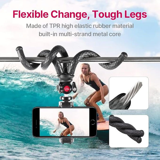 ULANZI FT-01 Phone Tripod with Holder, Mini Camera Flexible Tripod Stand with - Image 2