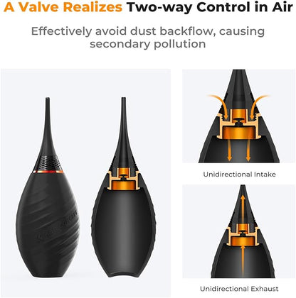 K&F CONCEPT Soft Tip Strong Air Blower, Single Air Intake Camera Lens Blower - Image 4
