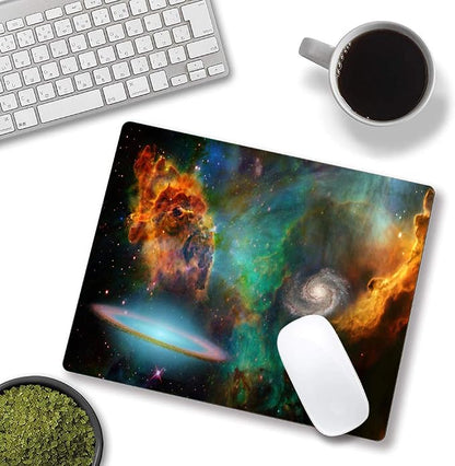 Mouse Pad, Galaxy Mouse Pad, Square Waterproof Mouse Pad Non-Slip Rubber Base - Image 4
