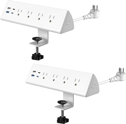 Jgstkcity Desk Clamp Power Strip, 20W Fast Charging Station, Surge Protector by Jgstkcity