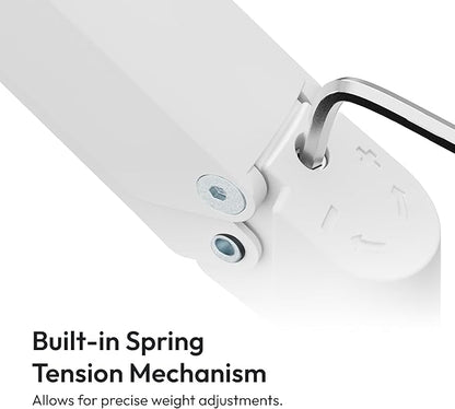 Pixio PS1D Wave White Dual Monitor Arm Stand Desk Mount - Image 3