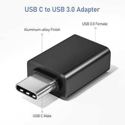 Basesailor USB C to USB Adapter 3Pack, USB C Male to USB A 3.0 Female Adapter - Image 2