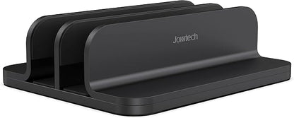 Dual Aluminum Vertical Laptop Stand Organizer, Sturdy Notebook Computer Holder by Jokitech