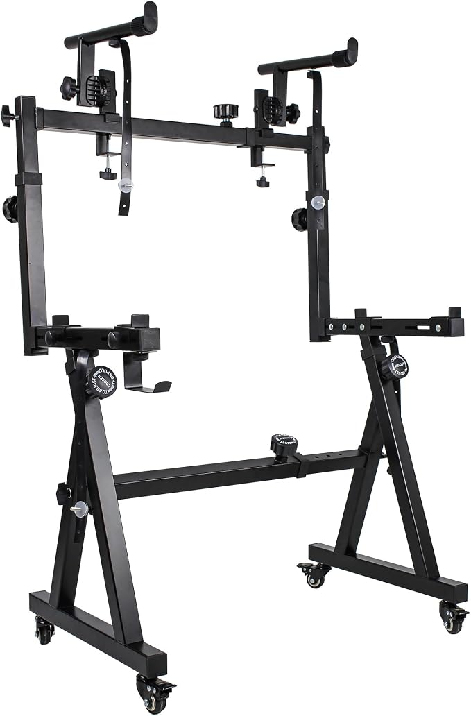 Dual Piano Keyboard Stand with 2nd Tier - Image 8