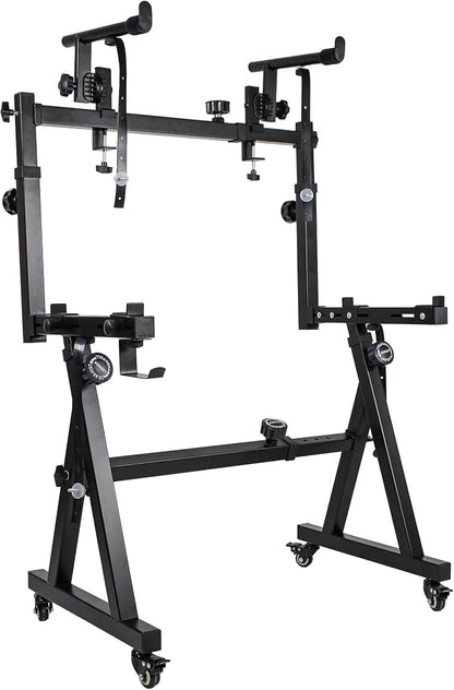 Dual Piano Keyboard Stand with 2nd Tier - Image 8