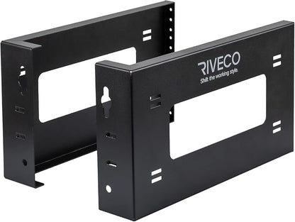 RIVECO 4U Open Frame Rack Wall Mount & Desktop Mount, No Assembly Required by RIVECO