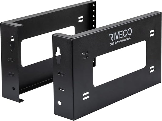 RIVECO 4U Open Frame Rack Wall Mount & Desktop Mount, No Assembly Required by RIVECO