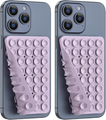 2PACK Silicone Double Sided Suction Phone Case Mount, Detachable Hands Free & by CMZZ