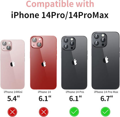 Camera Lens Protector for iPhone 14 Pro/iPhone 14 Pro Max, Alloy Metal Camera - Image 2