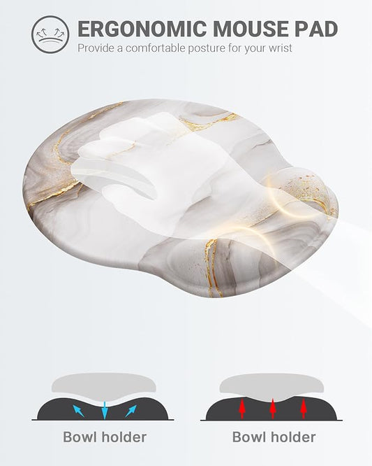 Ergonomic Mouse Pad Wrist Support, Comfortable Mouse Pad Wrist Rest, Relieve - Image 2