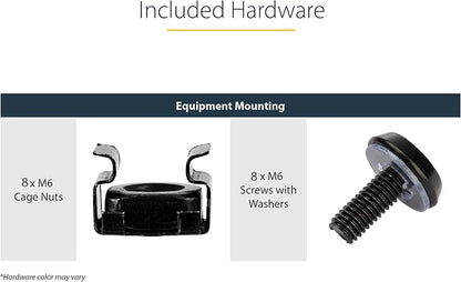 StarTech 2-Pack 1U Server Rack Shelf, Vented Rackmount Cantilever Tray - Image 6
