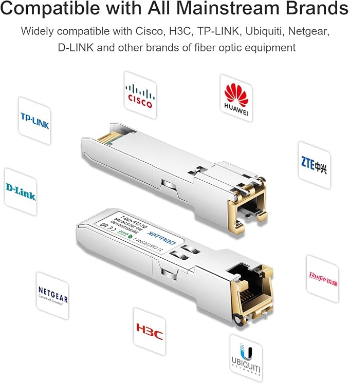 10GBASE-T SFP+ to RJ45 Module, 10Gb Ethernet Copper RJ-45, 10gbe Gigabit Mini - Image 5