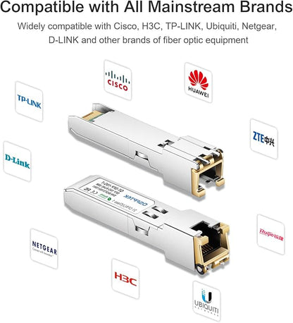 10GBASE-T SFP+ to RJ45 Module, 10Gb Ethernet Copper RJ-45, 10gbe Gigabit Mini - Image 5