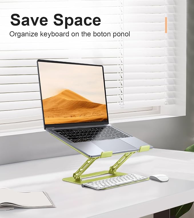 Laptop Stand for Desk, Adjustable Laptop Stand Holder and Riser, Foldable - Image 4