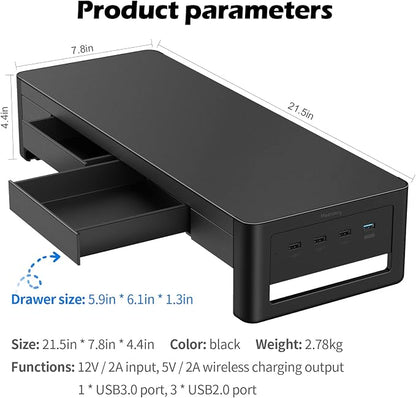 meatanty 2 in 1 Monitor Stand Riser - Image 6