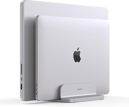 Double Aluminum Laptop Vertical Stand Organizer, Sturdy Notebook Computer - Image 6