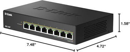 D-Link 8-Port 2.5Gb PoE Unmanaged Gaming Switch - Image 7