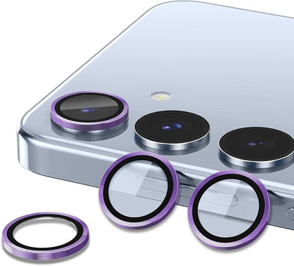 for Samsung Galaxy S25 Camera Lens Protector, Individual Metal Ring Tempered - Image 2
