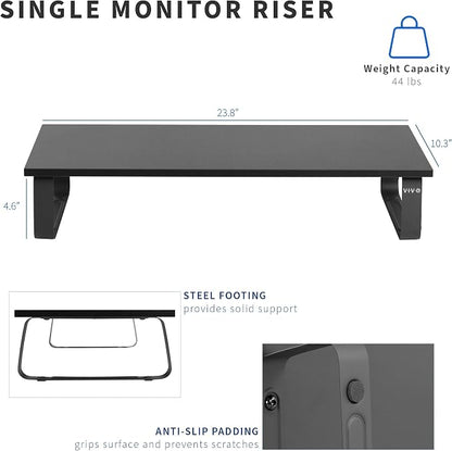 VIVO Monitor and Laptop Stand, 24 inch Desktop Riser, STAND-V000D - Image 2