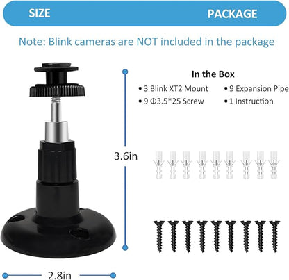 Blink Outdoor Camera Mount, 360 Degree Adjustable Indoor/Outdoor Wall Mount - Image 6