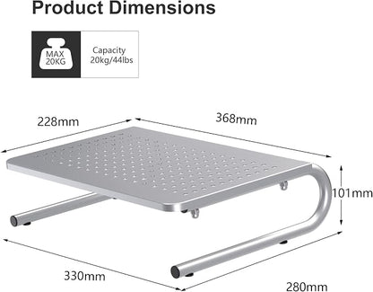suptek Monitor Stand Riser, Laptop Holder Printer Riser Desk Accessories - Image 2