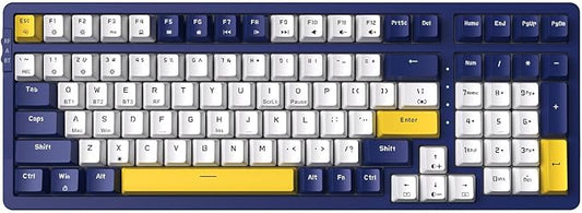Wireless Mechanical Keyboard, Triple Mode 2.4G/USB-C/BT Gaming Keyboards 100 by Merdia