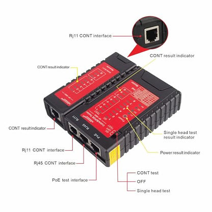 Noyafa NF-468s Network Cable Tester, Ethernet Tester, Cable Mapper, Check - Image 6