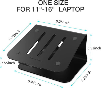 Laptop Stand, Aluminum Notebook Holder Riser Heat-Vent - Image 2