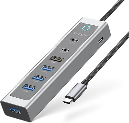 RSHTECH 7-Port USB C Hub Splitter 10Gbps by RSHTECH