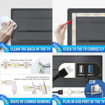 GIDERWEL Smart ZigBee 3.0 USB LED Strip Light RGBWW Kit Work - Image 6